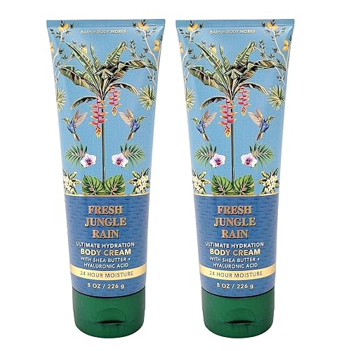 Bath & Body Works Ultimate Hydration Body Cream Pack of 2 (Fresh Jungle Rain),8.0 fluid_ounces Beauty & Personal Care Bath & Body Works