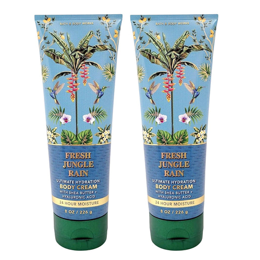 Bath & Body Works Ultimate Hydration Body Cream Pack of 2 (Fresh Jungle Rain),8.0 fluid_ounces Beauty & Personal Care Bath & Body Works