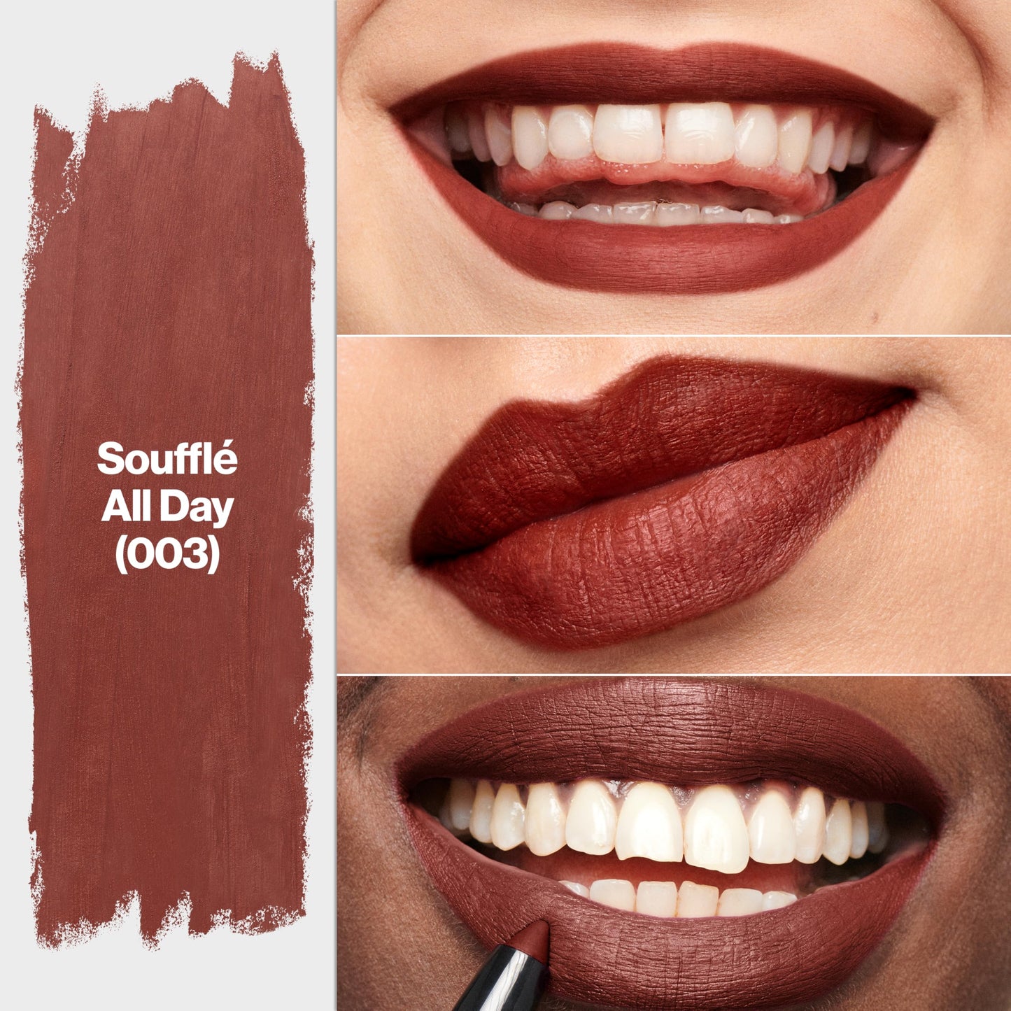 REVLON ColorStay Matte Lite Crayon Lipstick with Built-in Sharpener, Smudge-proof, Water-Resistant Non-Drying Lipcolor, 003 Soufflé All Day, 0.049 oz Beauty & Personal Care REVLON