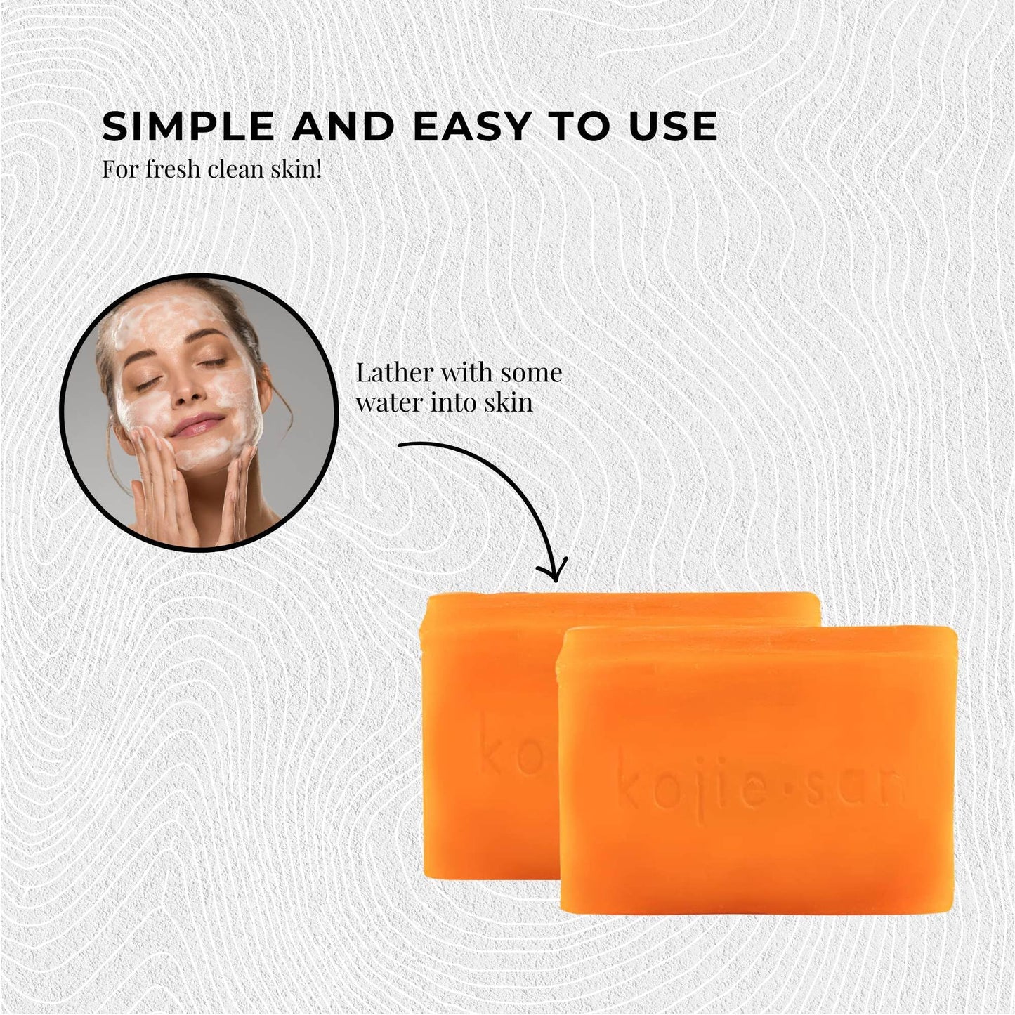 Kojie San Skin and Body Brightening Soap - Original Kojic Acid, Dark Spot Remover Bar Soap with Glycerin & Tea Tree Oil - 65g x 2 Bars Beauty & Personal Care Kojie San