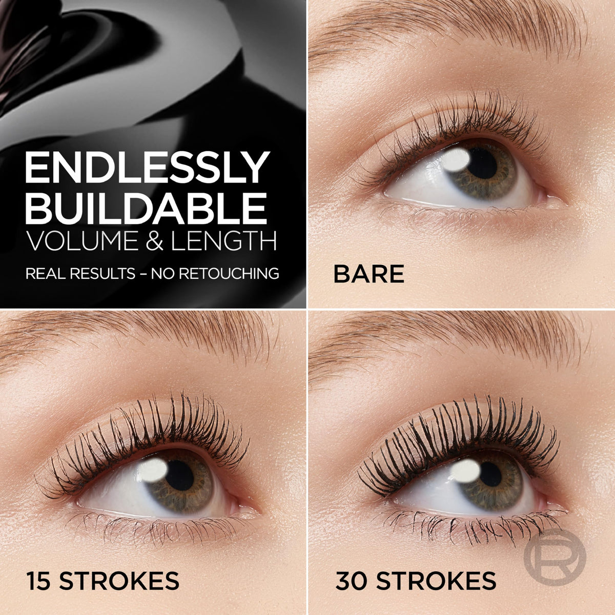 L'Oreal Paris Paradise Big Deal Waterproof Mascara, Volumizing and Lengthening Formula, Buildable, Clump Resistant, Black Mascara, 0.33 Fl Oz