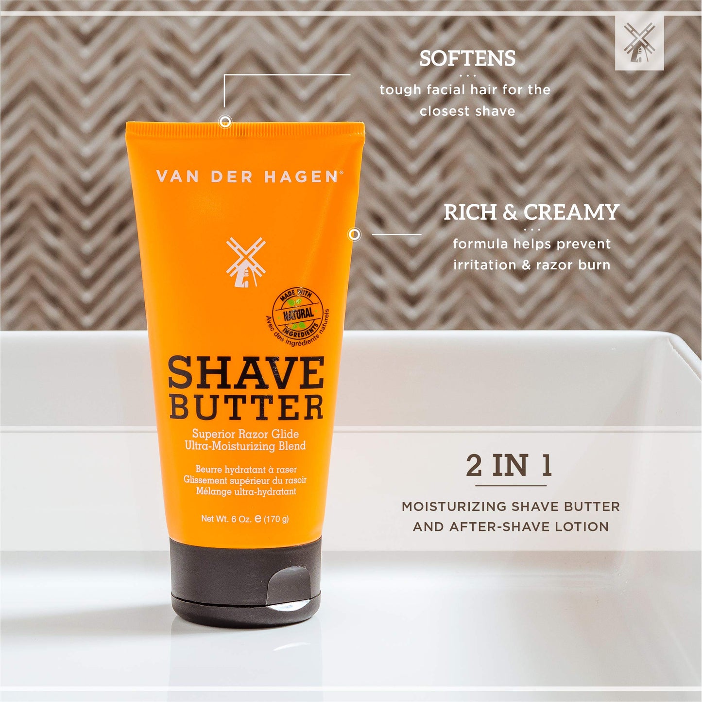 Van Der Hagen Shave Butter- Best Shave (6 oz) (Pack of 1) Beauty & Personal Care Van Der Hagen