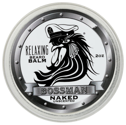 Bossman Relaxing Beard Balm for Men (Naked - Unscented) - Tames, Relaxes, Thickens & Softens for Ultimate Beard Care - Made in USA Beauty & Personal Care Bossman