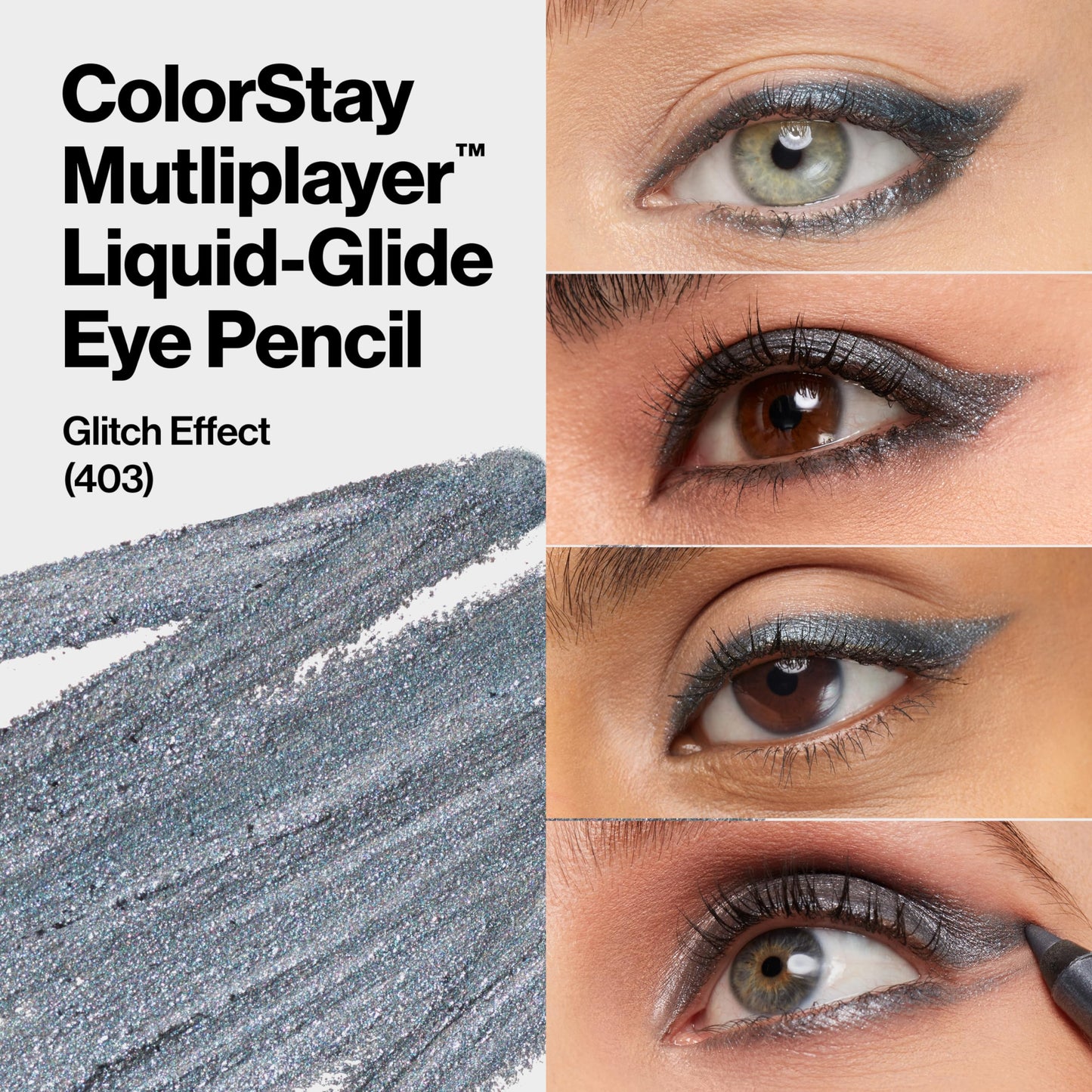 REVLON ColorStay Multiplayer Liquid-Glide Eye Pencil, Multi-Use Makeup With Blending Brush, Blends Then Sets, Creamy Texture, Waterproof Beauty & Personal Care REVLON