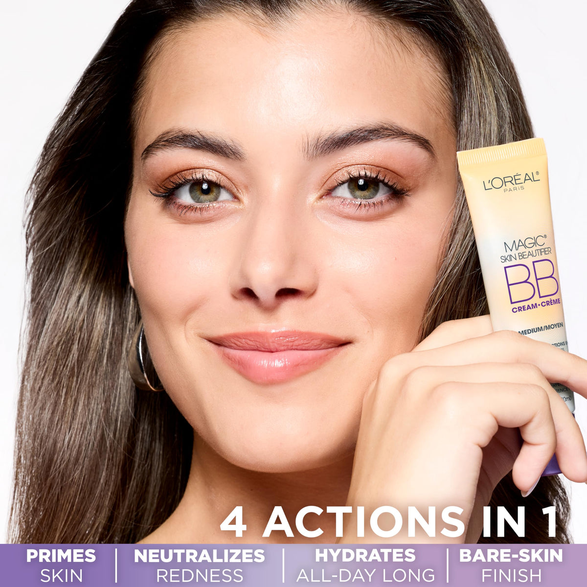 L'Oréal Paris Makeup Magic Skin Beautifier BB Cream Tinted Moisturizer, Anti-Fatigue, 1 fl oz, 1 Count