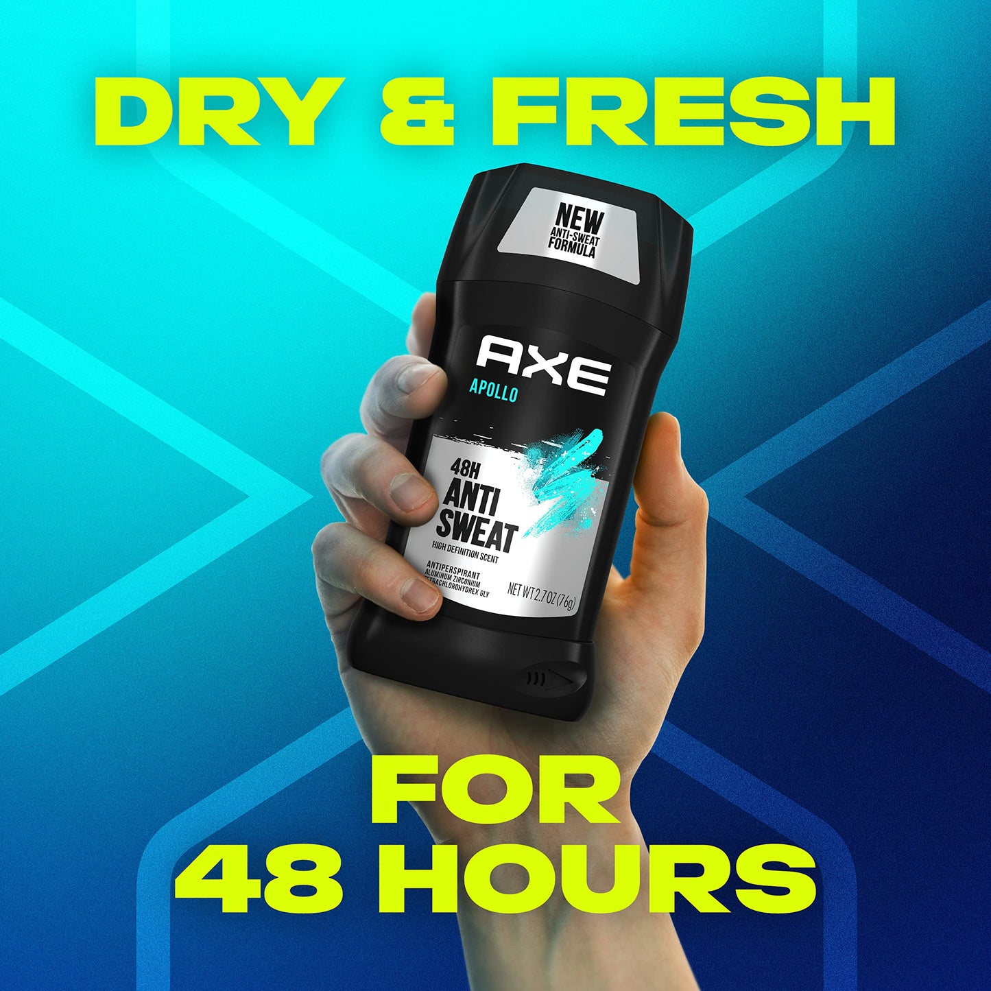 AXE Apollo Antiperspirant Deodorant Stick For Men Sage & Cedarwood 48 Hr Anti Sweat Mens Deodorant, 2.7 Ounce (Pack of 4) Beauty and Personal Care AXE