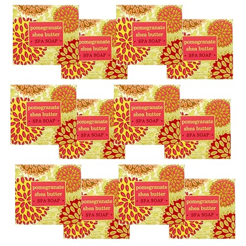 Greenwich Bay Mini Botanical Soap Bars - 12 Pack 1.9 oz Each - Individually Wrapped Guest Soaps for Airbnb, Spa, Travel, Bath - Travel Size Bar Soap Beauty & Personal Care Greenwich Bay Trading Company