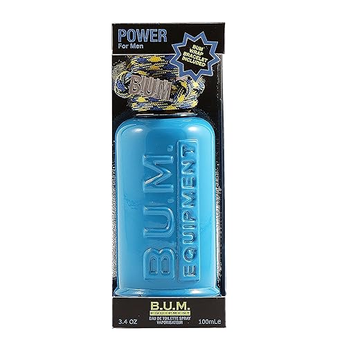 BUM EQUIPMENT Eau de Toilette Spray For Men, Power, 3.4 Fluid Ounce Beauty & Personal Care BUM EQUIPMENT