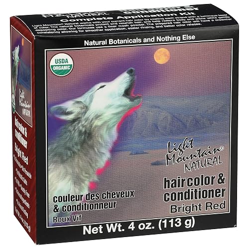 LIGHT MOUNTAIN 187013 Natural Hair Color 3 Piece -bright Red, 4 Ounce (Pack of 3) Beauty & Personal Care LIGHT MOUNTAIN
