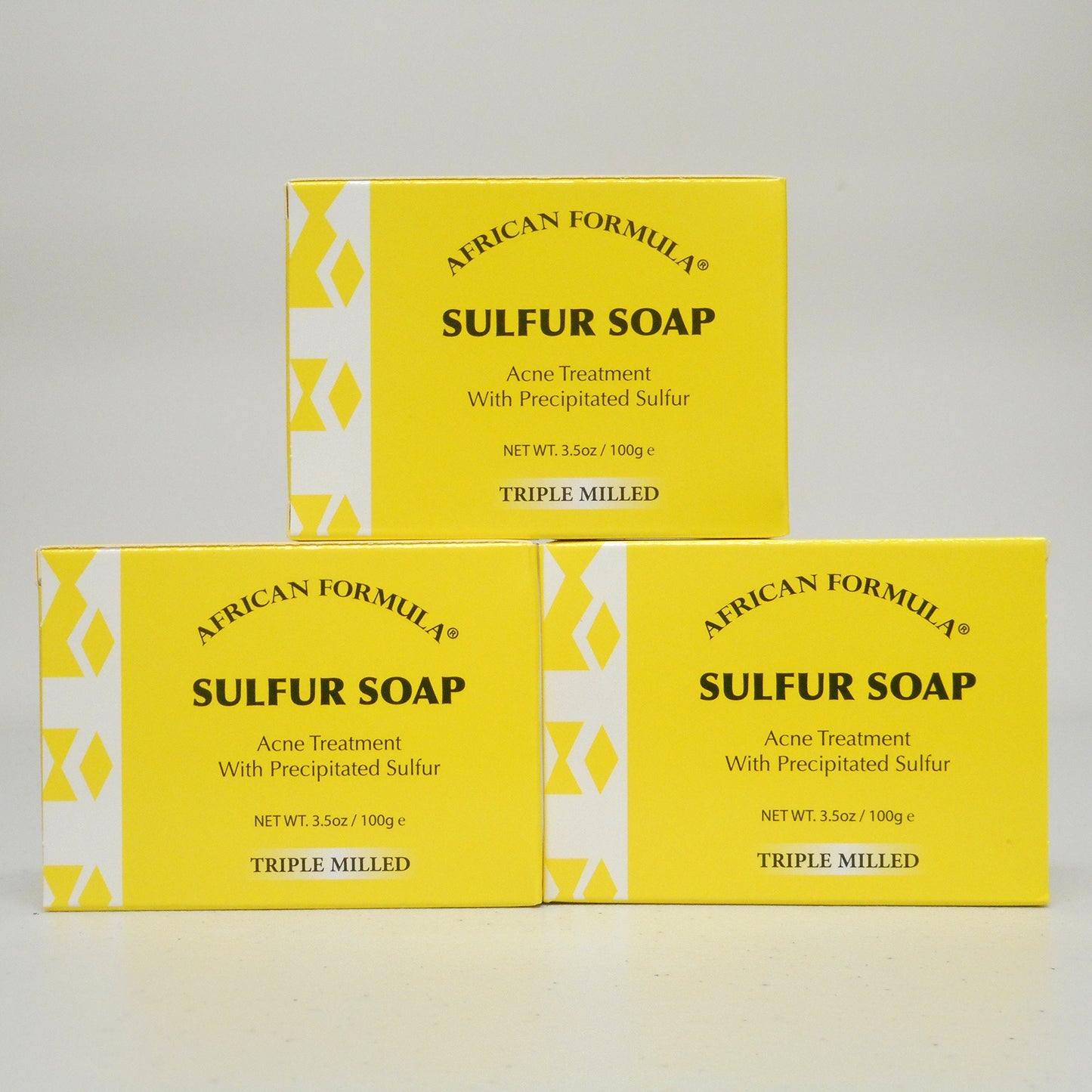 Sulfur Soap Jabon de Azufre (3-PACK) Acne Treatment Facial Soap (3.5oz) Beauty & Personal Care Genuine African Formula