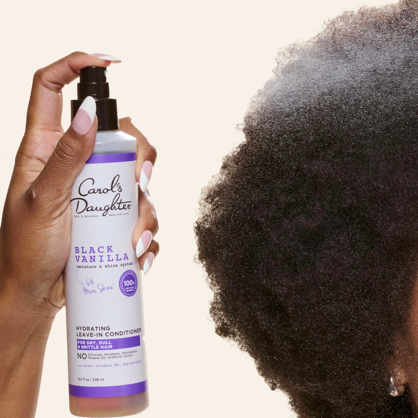 Carol's Daughter Black Vanilla Leave In Conditioner for Curly, Wavy or Natural Hair, Moisturizing Hair Care for Dry, Dull or Brittle Split Ends, 8 Fl Beauty and Personal Care Carol's Daughter