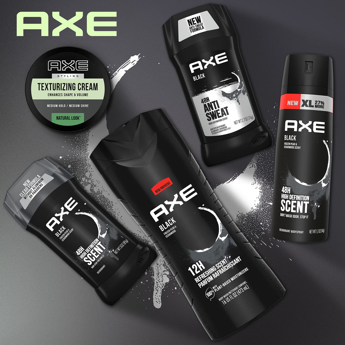 AXE Texturizing Cream Hair Styling Cream With Medium Hold and Medium Shine Natural Look Enhances Shape and Volume 2.64 oz Beauty & Personal Care AXE