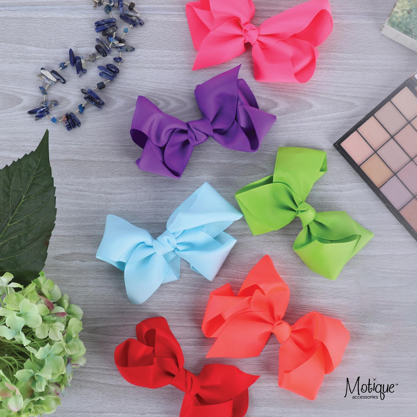 5.5 Inch Grosgrain Hair Bow Clip For Women And Girls (Light Orange) Beauty & Personal Care Motique Accessories
