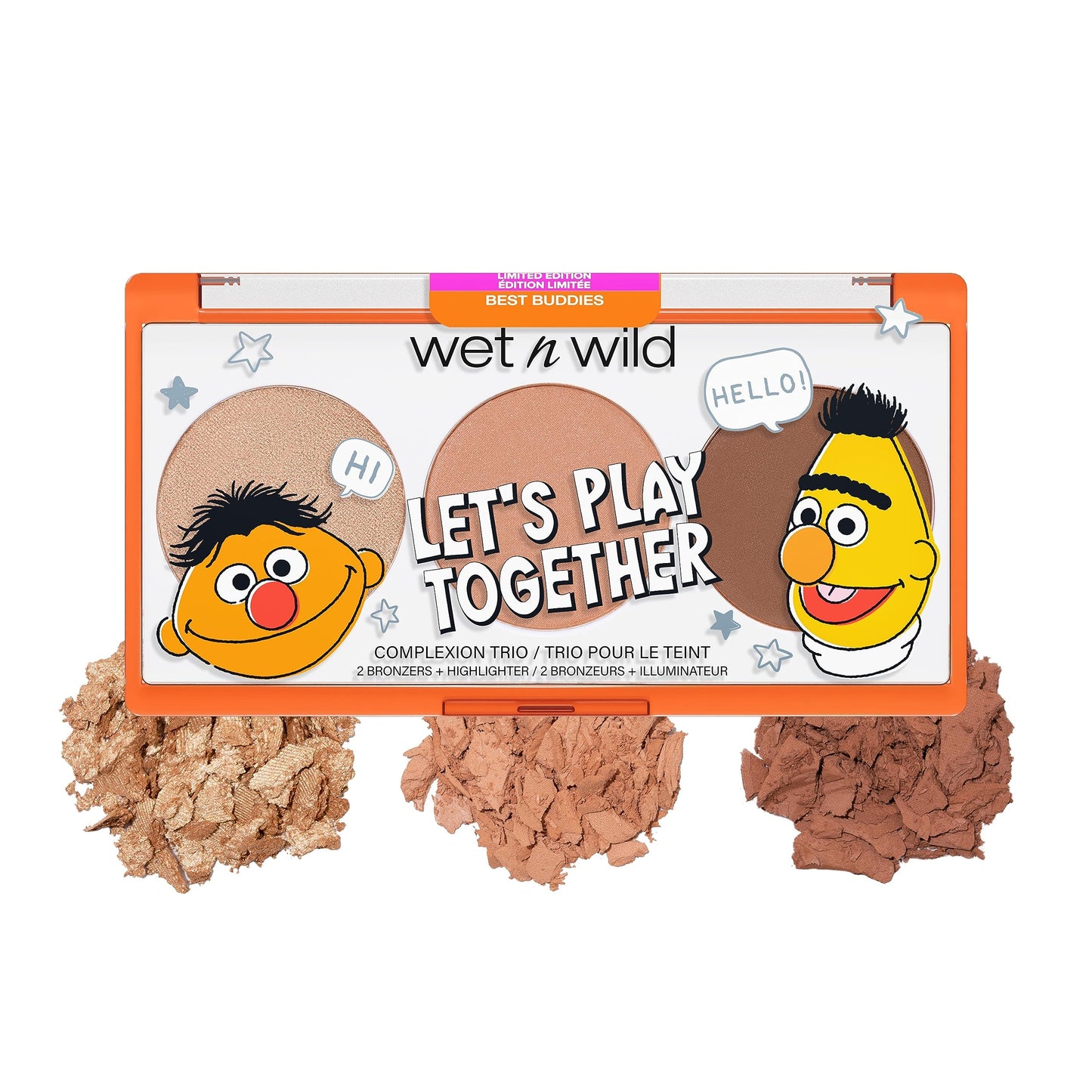 wet n wild x Sesame Street, Let’S Play Together, Complexion Trio Best Buddies Beauty & Personal Care wet n wild