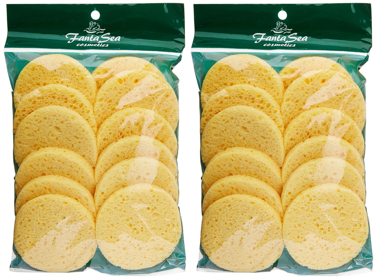 FantaSea Cellulose Cleansing Sponge Bags, 12 Count, Pack of 2 Beauty and Personal Care Fantasea