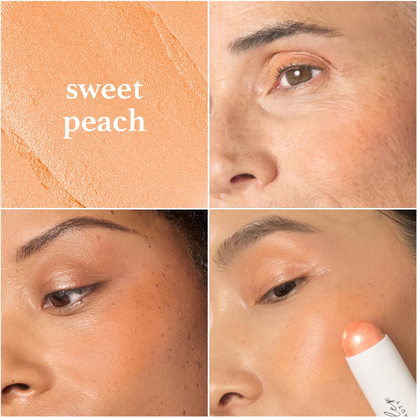 Julep Skip The Brush Cream to Powder Blush Stick - Sweet Peach - Blendable and Buildable Color - 2-in-1 Blush and Lip Makeup Stick Beauty & Personal Care Julep