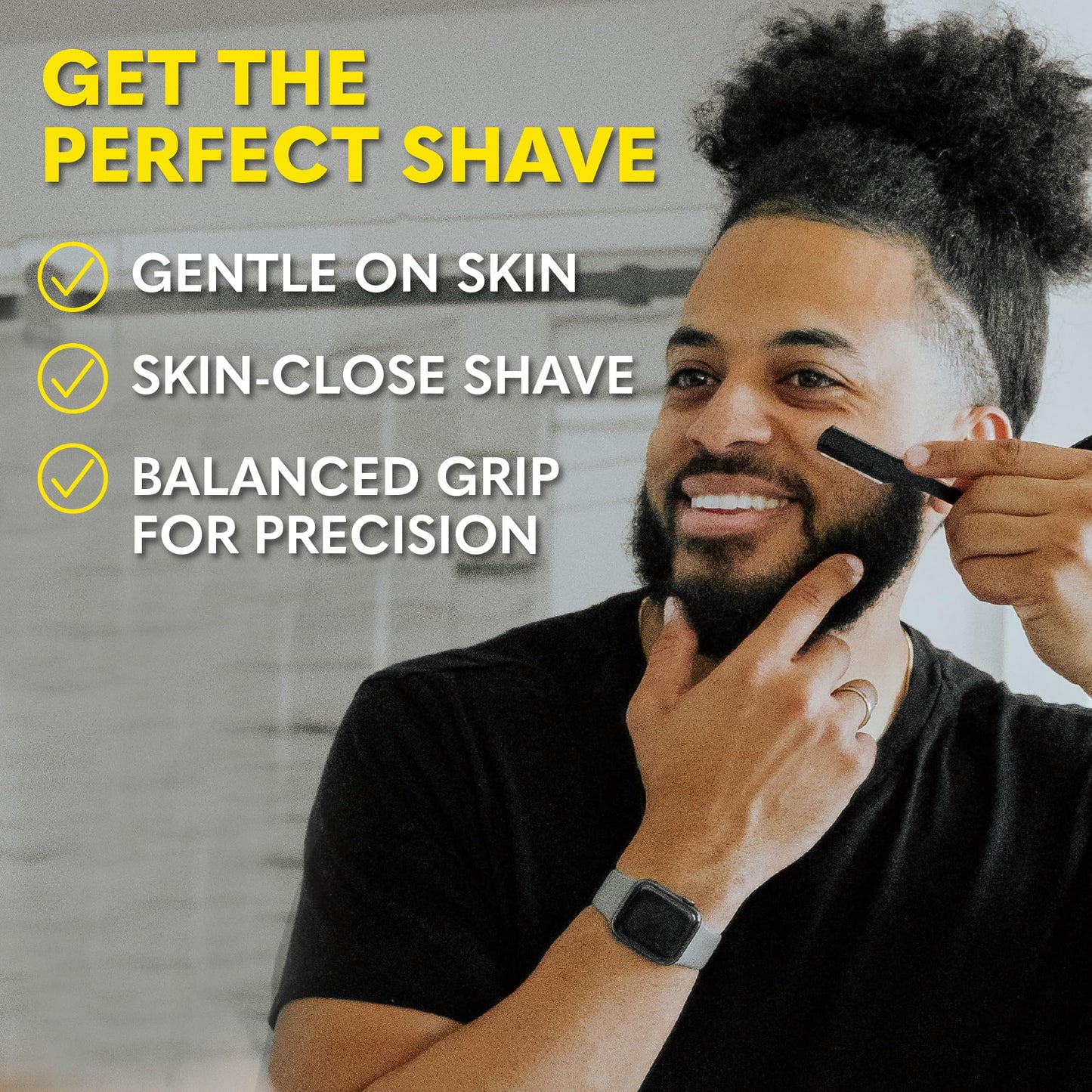 The Beard Club Straight Razor for Men - Navajas Para Barbero - Barber Straight Edge Razor Kit - Premium Single Derby Blade Cutthroat With 10 Beauty and Personal Care The Beard Club