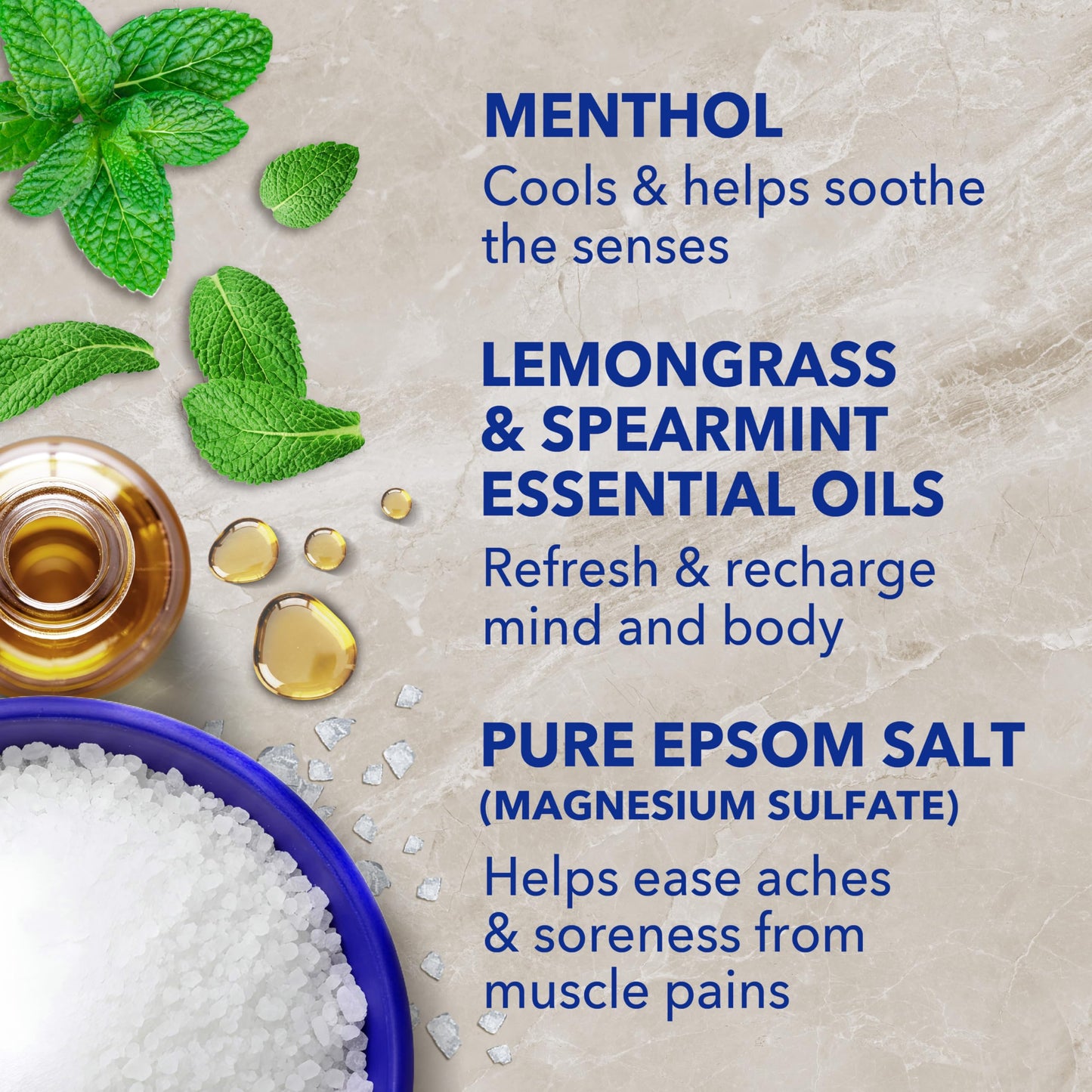 Dr Teal's Epsom Salt Magnesium Soak, Pre & Post Workout with Menthol & Essential Oils, 3 lbs Beauty and Personal Care Dr Teal's