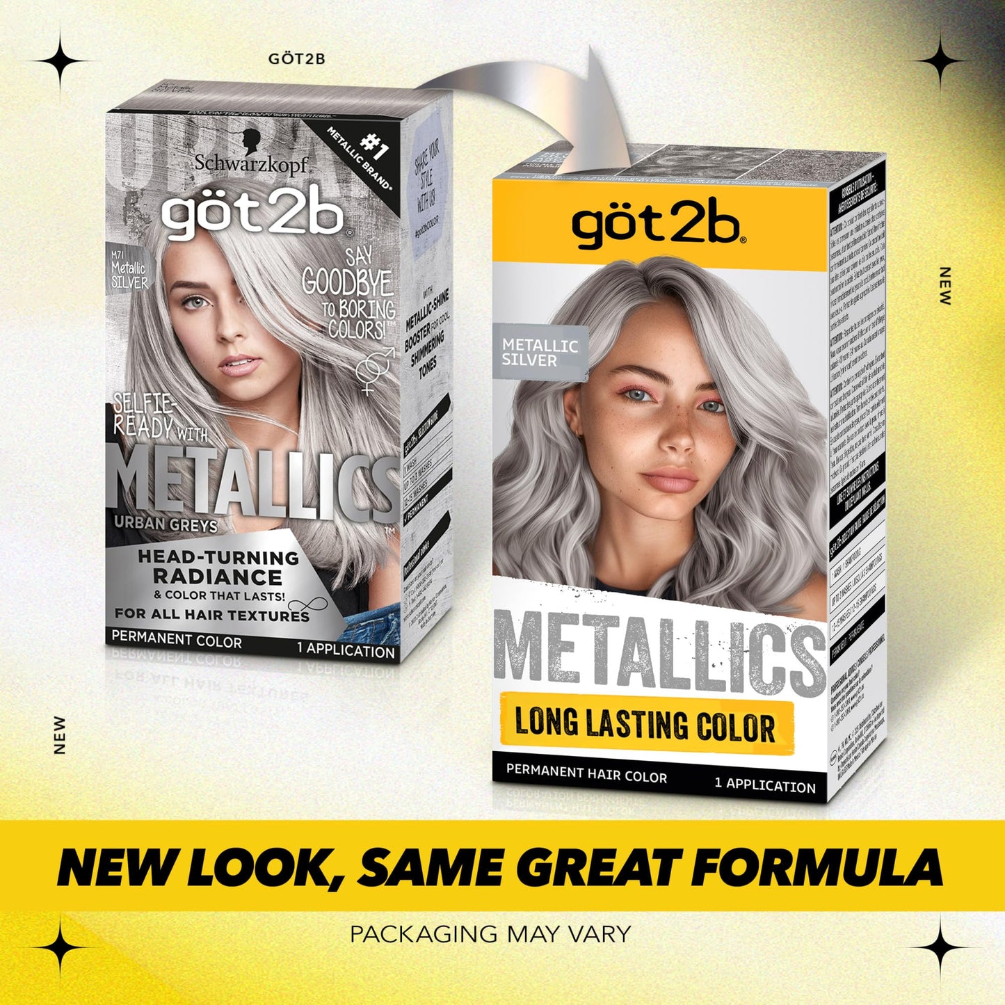 Got2b Metallics Permanent Hair Color, M71 Metallics Silver Beauty & Personal Care Got2B