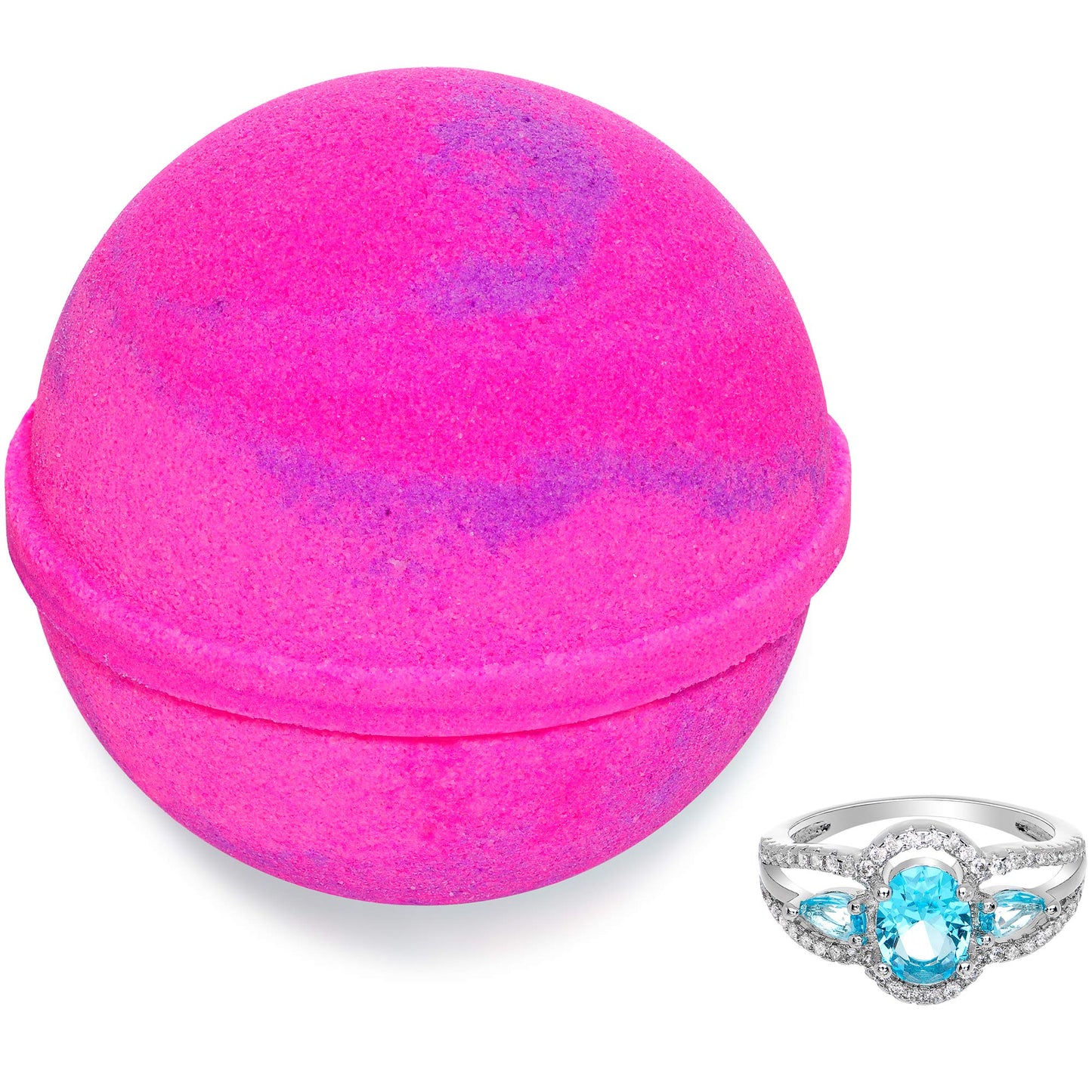 Bath Bomb with Ring Inside Love Potion Extra Large 10 oz. Made in USA (Ring Size 9) Beauty & Personal Care Jackpot Candles