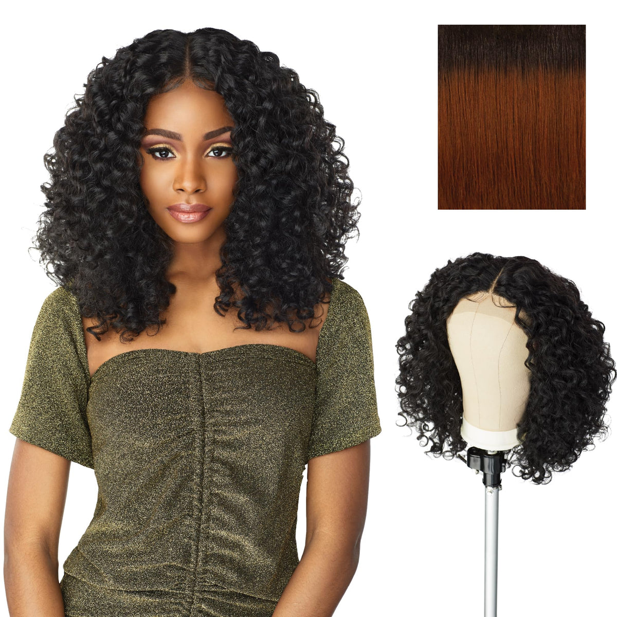 Sensationnel Butta LaceWig-Unit 5, T4/COPPER