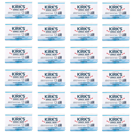 Kirk's Original Coco Castile Bar Soap Original Fresh Scent 4 Ounces (Pack of 24) Beauty & Personal Care Kirk's