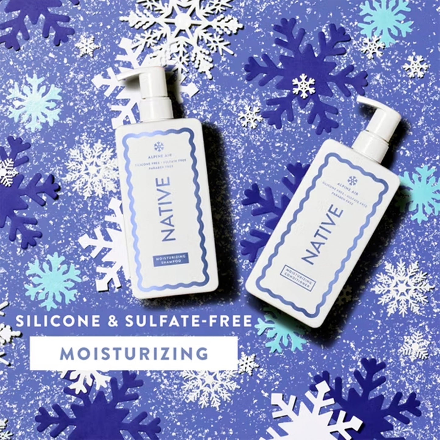 Native Holiday Limited Edition Alpine Air Moisturizing Conditioner and Shampoo - 16.5 fl oz. - Pack Of 02 Beauty & Personal Care Native