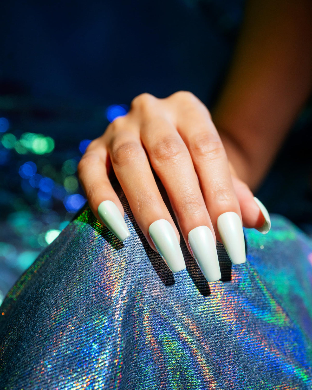 Gelish Chrome Stix: Teal Glazed Metallic Chrome Nail Powder Pen, 0.5g