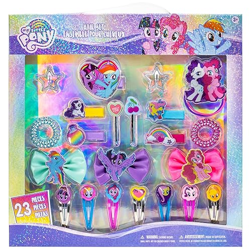 My Little Pony - Townley Girl Hair Accessories Kit|Gift Set for Kids Girls|Ages 3+ (22 Pcs) Including Hair Bow, Coils, Hair Clips, Hair Pins and More Beauty & Personal Care Townley Girl