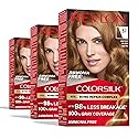 Revlon ColorSilk with Bond Repair Complex, Brown Permanent Hair Color, 100% Gray Coverage, Ammonia Free Hair Dye, Vegan Keratin, 57 Lightest Golden Beauty & Personal Care REVLON