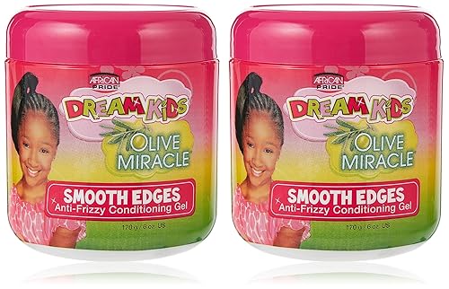 African Pride Dream Kids Olive Miracle Smooth Edges Gel 6oz (2 Pack) Beauty & Personal Care African Pride