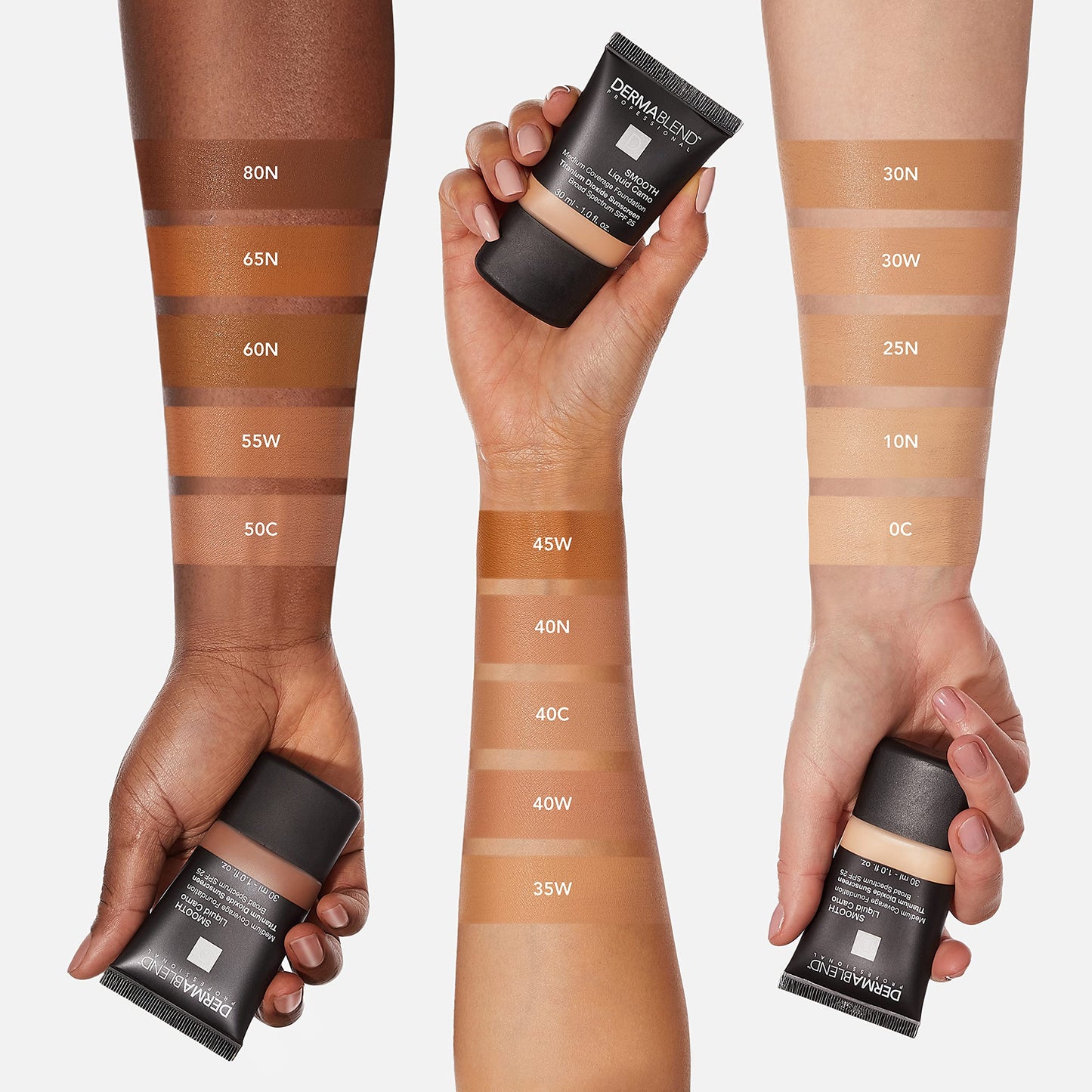 Dermablend Smooth Liquid Foundation with SPF 25, 0C Linen, 1 Fl. Oz. Beauty & Personal Care Dermablend