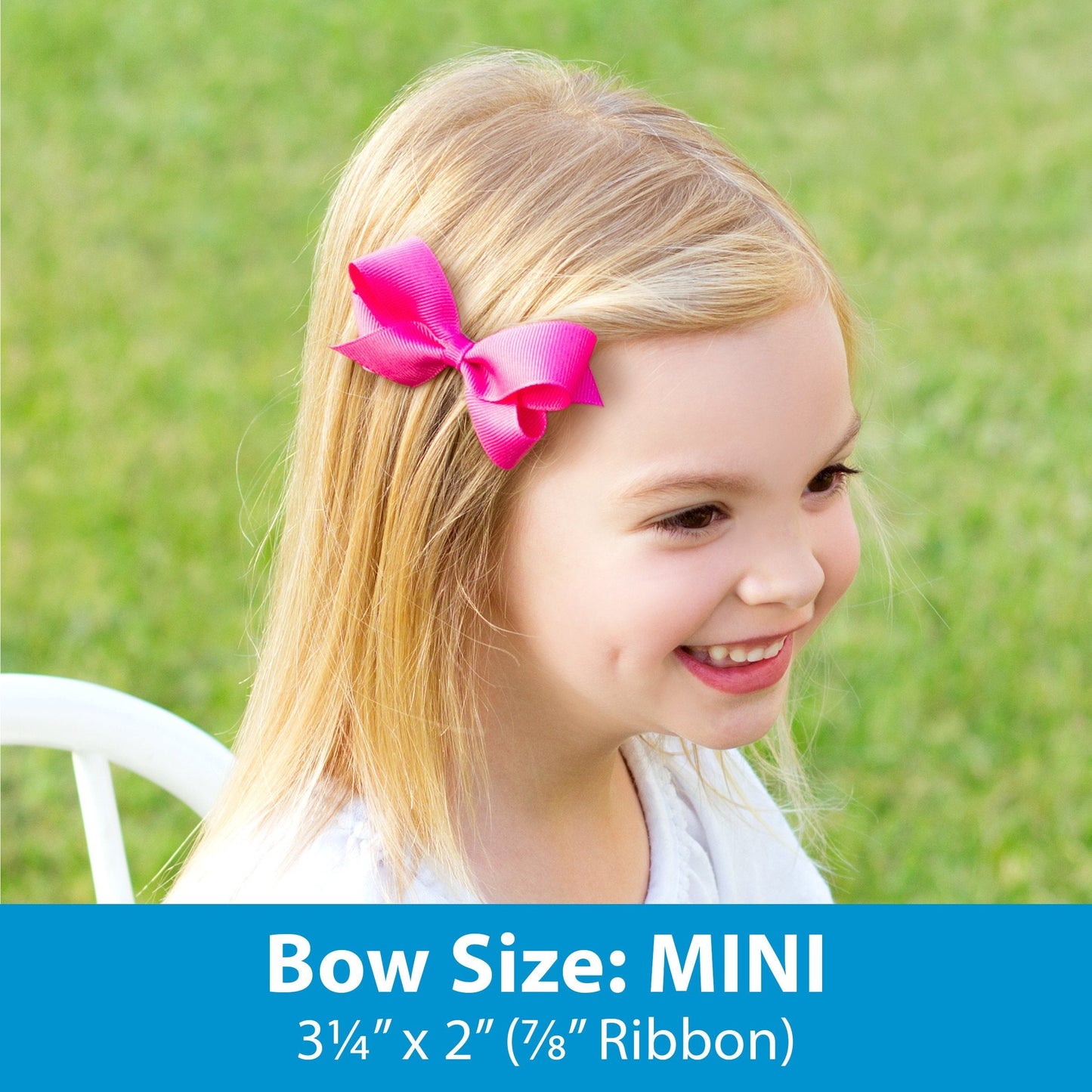 Wee Ones Girls' Metallic Overlay Hair Bow on a WeeStay No Slip Clip, Mini, Gold Beauty & Personal Care Wee Ones