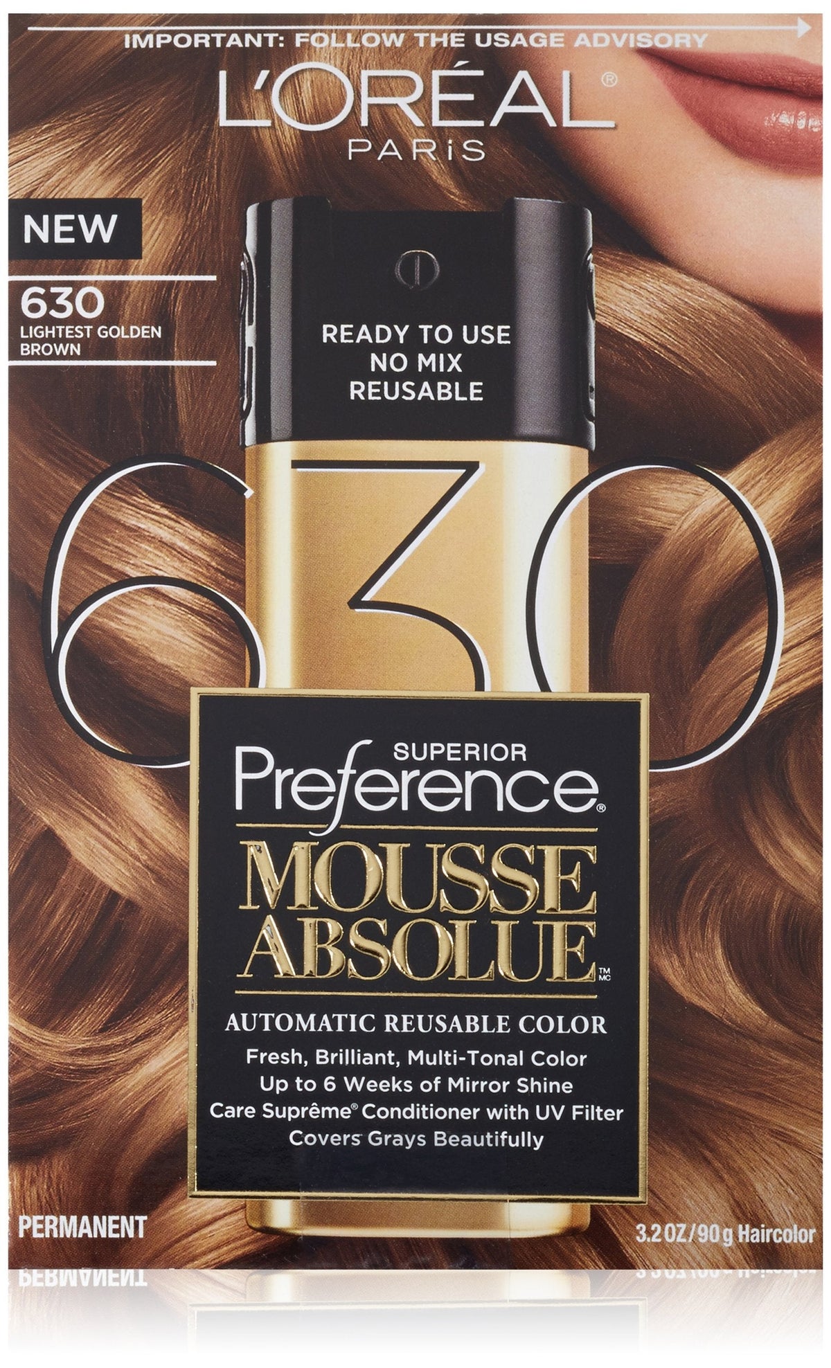 L'Oreal Paris Superior Preference Mousse Absolue, 630 Lightest Golden Brown Beauty & Personal Care L'Oreal Paris