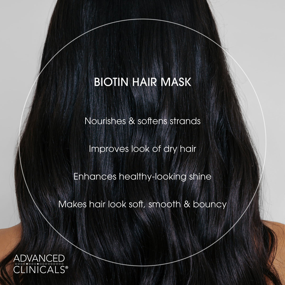 Advanced Clinicals Biotin Hair Treatment Anti-Breakage Repair Hair Mask. Strengthen Broken, Color-Treated Hair W/Repairing Deep Conditioner Manuka