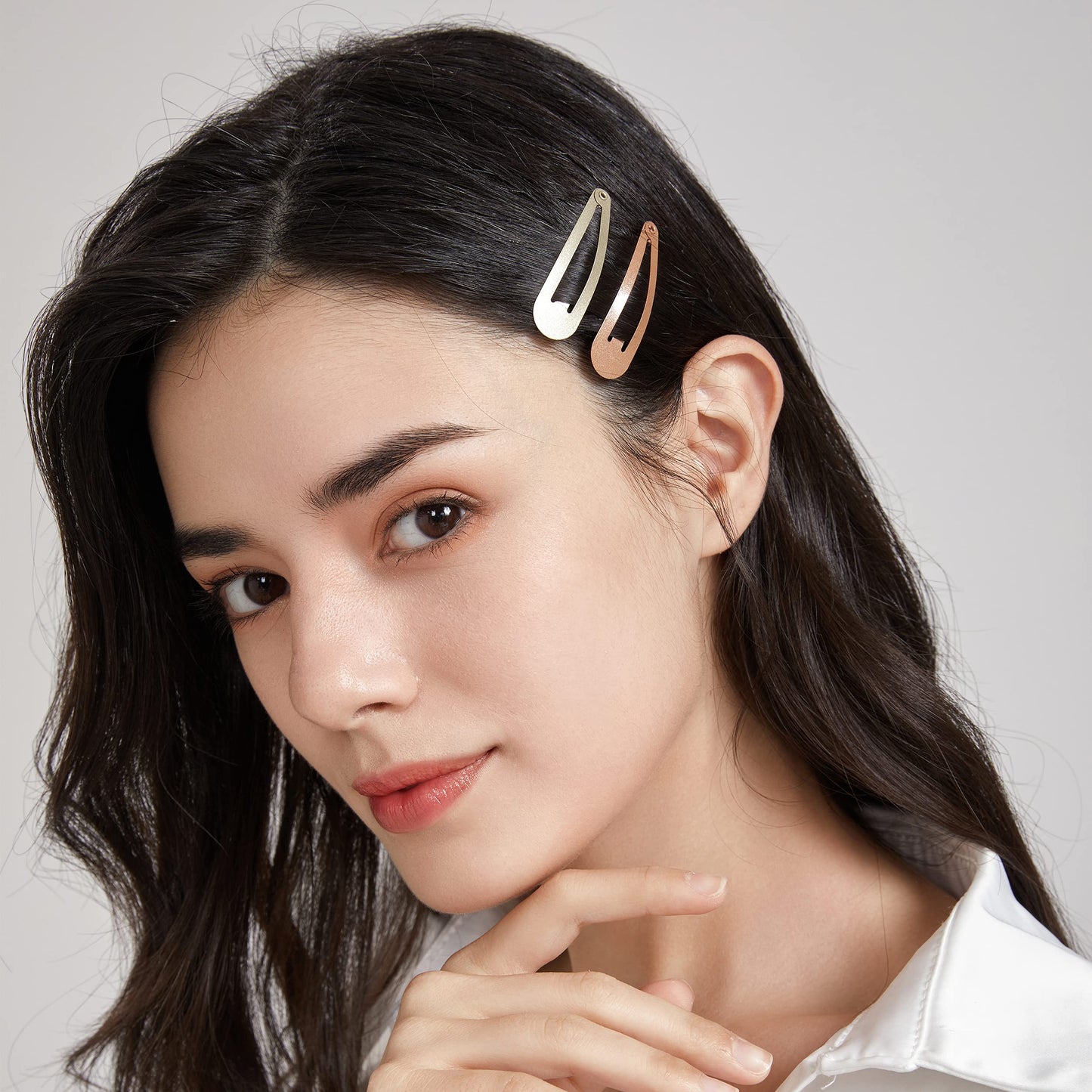 Dofash Snap Hair Clips Metal Grips 5CM/2 IN Barrettes for Thin Hair Basic Hair Accessories Hair Barrettes 12PCS (Blonde) Beauty & Personal Care Dofash