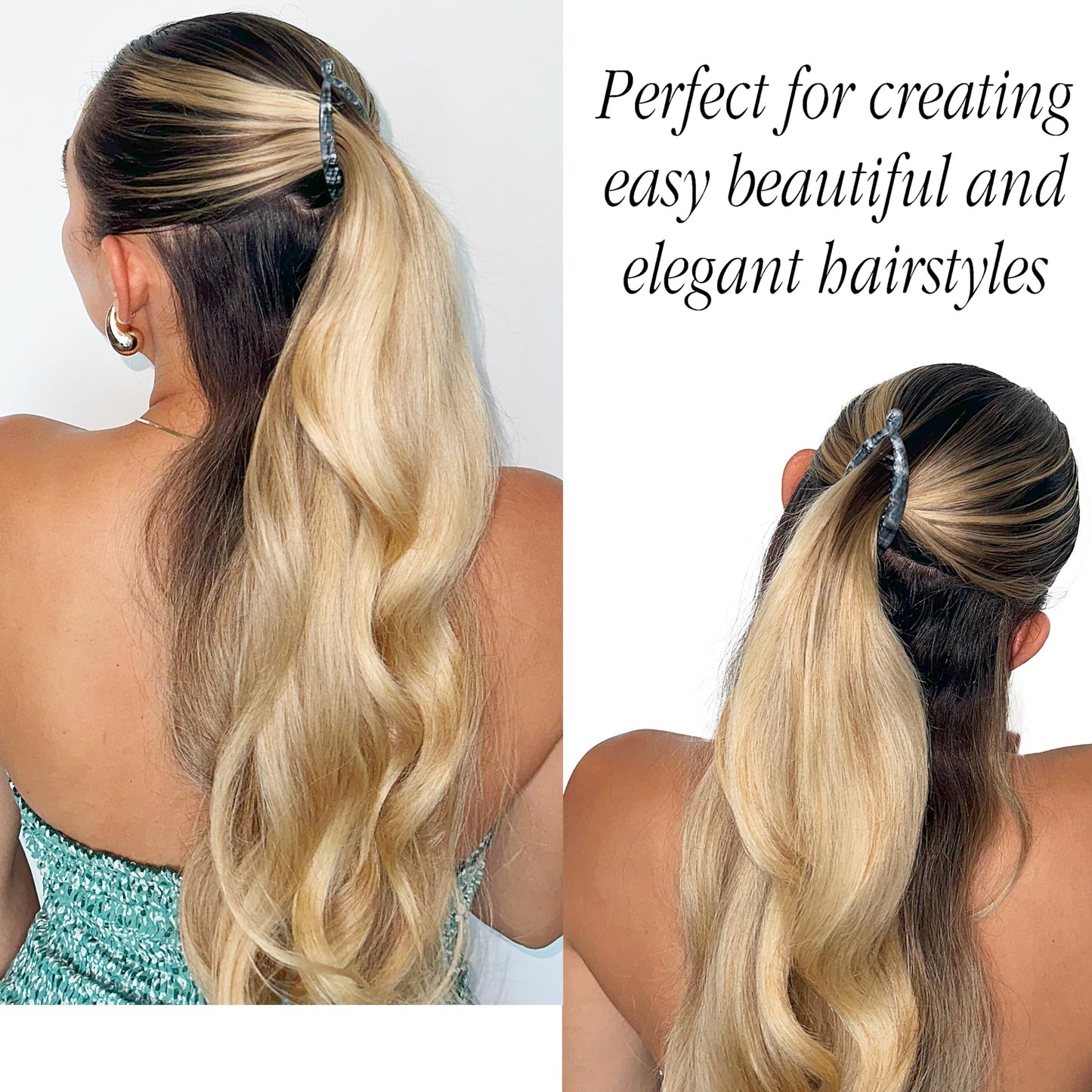 Camila Paris CP3103 French Extra Small Banana Clip Hair Comb for Fine Hair, Classic Banana Clips Hair for Thin Hair Ponytail Holder Interlocking Beauty & Personal Care Camila