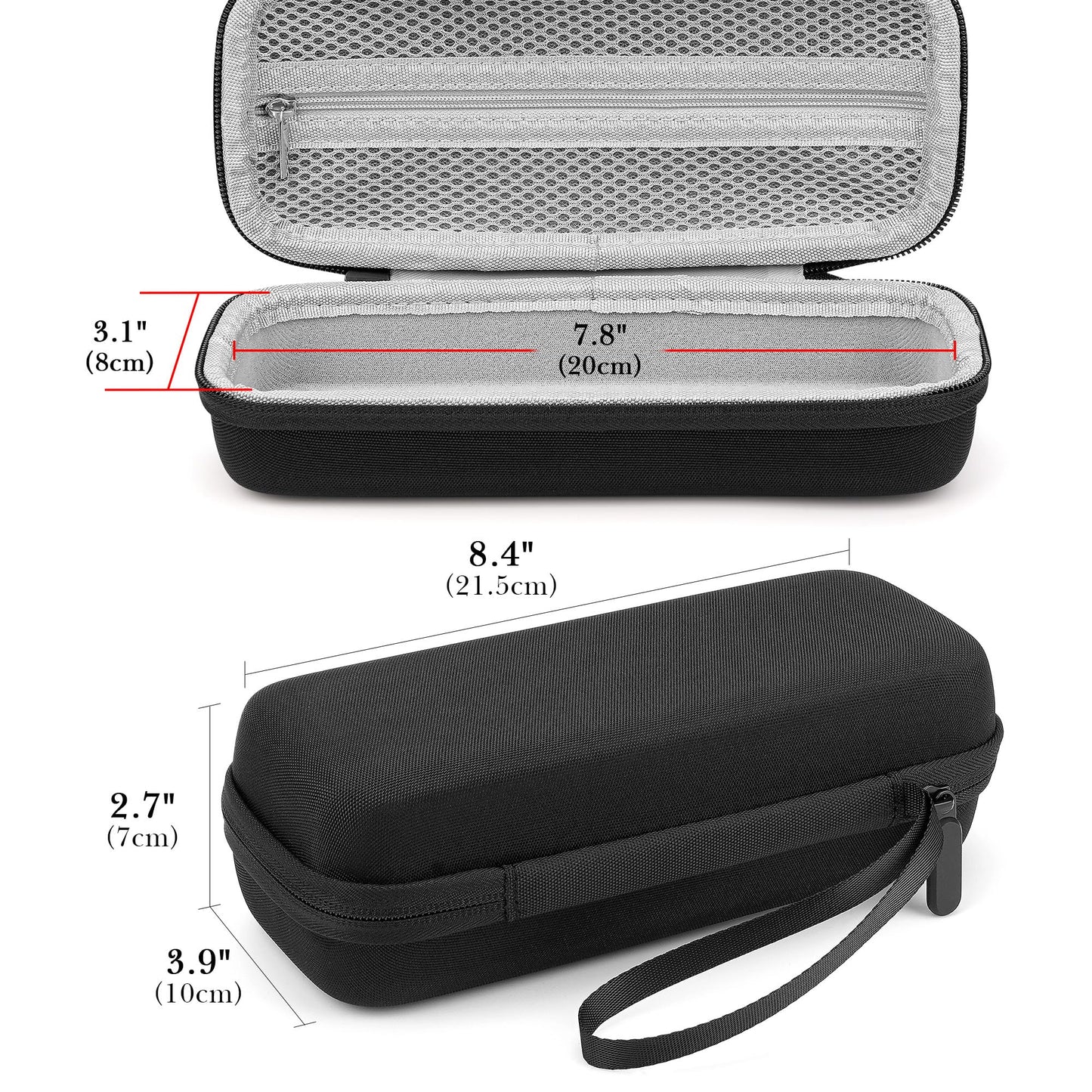 Linkidea Multi-Groomer Travel Case Compatible with Panasonic Bodygroom ER-GB42-K, ER-GC63-H, ER-SB40-K, Beard Trimmer Accessories Organizer, Portable Beauty and Personal Care Linkidea