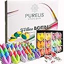 Bath Bombs Gift Set for Women -24 Fortune Telling Soothing Bath Bombs & Shower Steamers! Best Bulk Party Favor for Adults! Organic Bath Bombs… Beauty & Personal Care Purelis Naturals