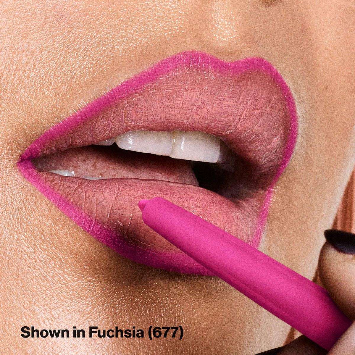 Revlon Lip Liner, Colorstay Lip Makeup with Built-in-Sharpener, Longwear Rich Lip Colors, Smooth Application, 677 Fuchsia, 0.01 oz Beauty & Personal Care REVLON