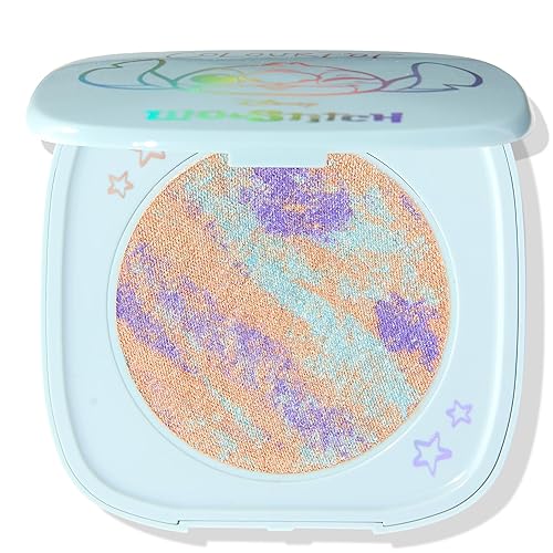 Colourpop x Stitch Ohana Super Shock Powder Highlighter - Limited Edition Tie-Dye Highlighter Makeup for a Luminous Glow - Weightless, Blendable Beauty & Personal Care ColourPop