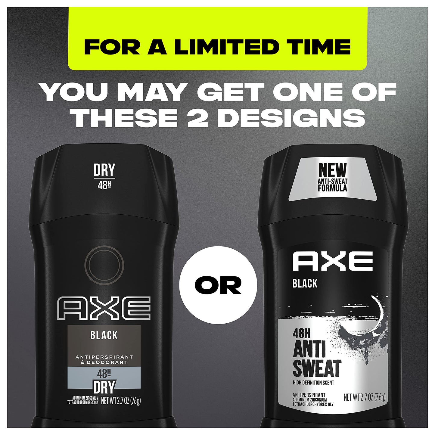 AXE Antiperspirant Stick For Men 48 Hour Sweat And Odor Protection For Long Lasting Freshness, Black Frozen Pear And Cedarwood Men's Deodorant 2.7oz Beauty and Personal Care AXE