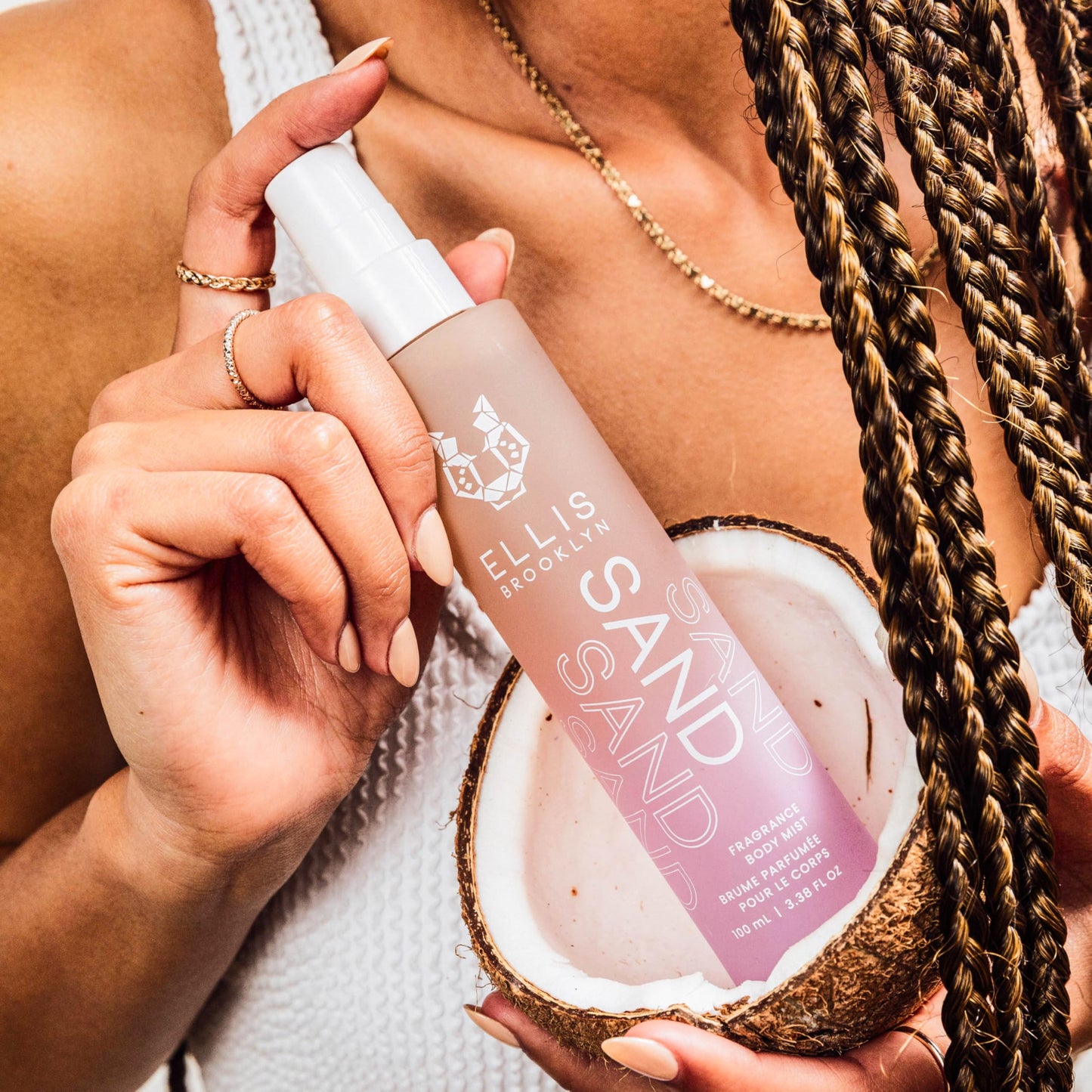Ellis Brooklyn SAND Fragrance Mist - Gourmand Musk Perfume Mist with Italian Bergamot, Ginger Lily, & Vanilla Absolute, Vegan Perfume Made In The USA Beauty & Personal Care Ellis Brooklyn