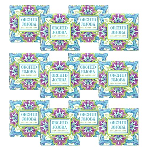 Greenwich Bay Mini Botanical Soap Bars - 12 Pack 1.9 oz Each - Individually Wrapped Guest Soaps for Airbnb, Spa, Travel, Bath - Travel Size Bar Soap Beauty & Personal Care Greenwich Bay Trading Company