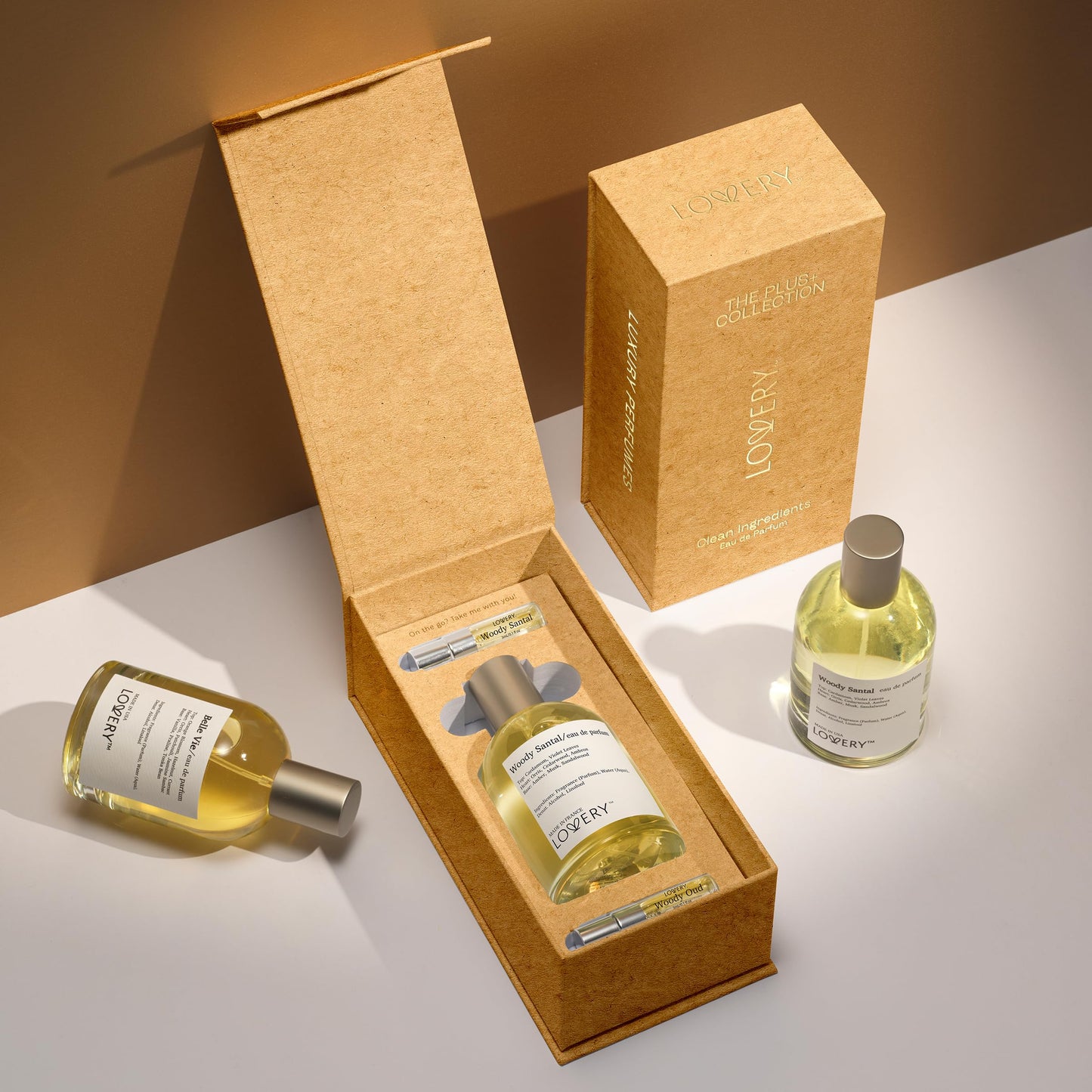 LOVERY Woody Santal Sandalwood - Perfume with Travel Spray Bottle - Unisex Eau De Parfum, Clean Ingredients, 100ml + 2ml Beauty & Personal Care LOVERY