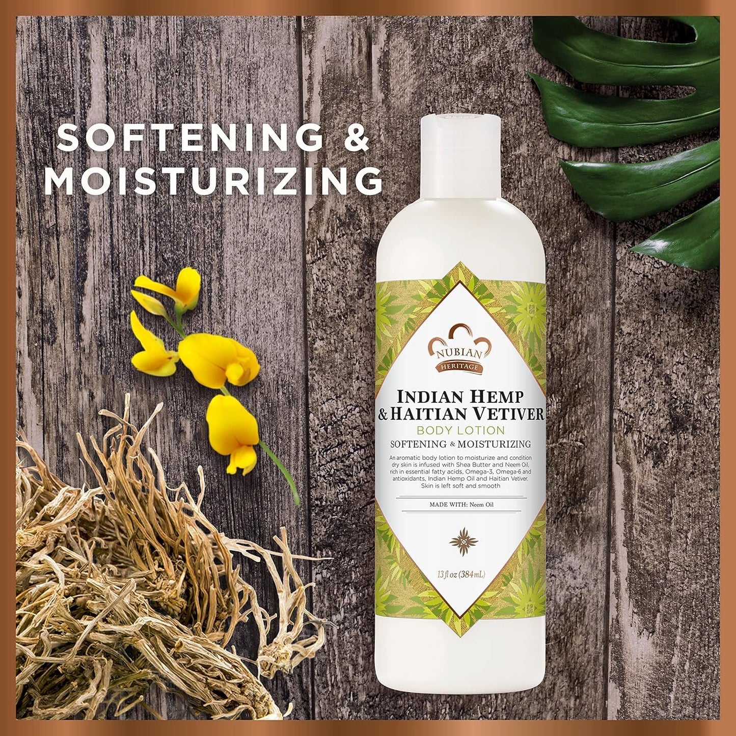 Nubian Heritage Lotion Body Hemp&Vetiver Beauty & Personal Care Nubian Heritage