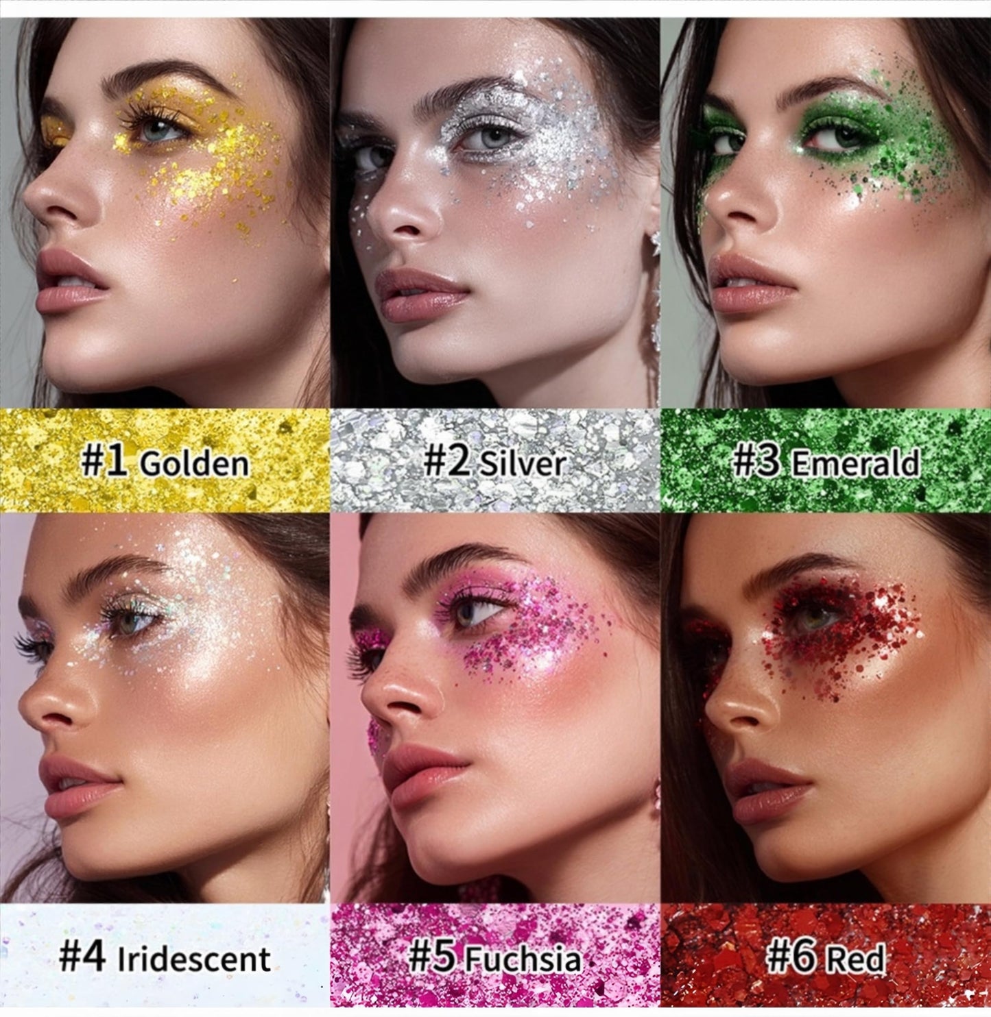 MAEPEOR Body Glitter Stick 6 Colors Holographic Mermaid Sequins Chunky Face Glitter Stick Singer Concerts or Music Festival Rave Body Makeup (Color Beauty & Personal Care MAEPEOR