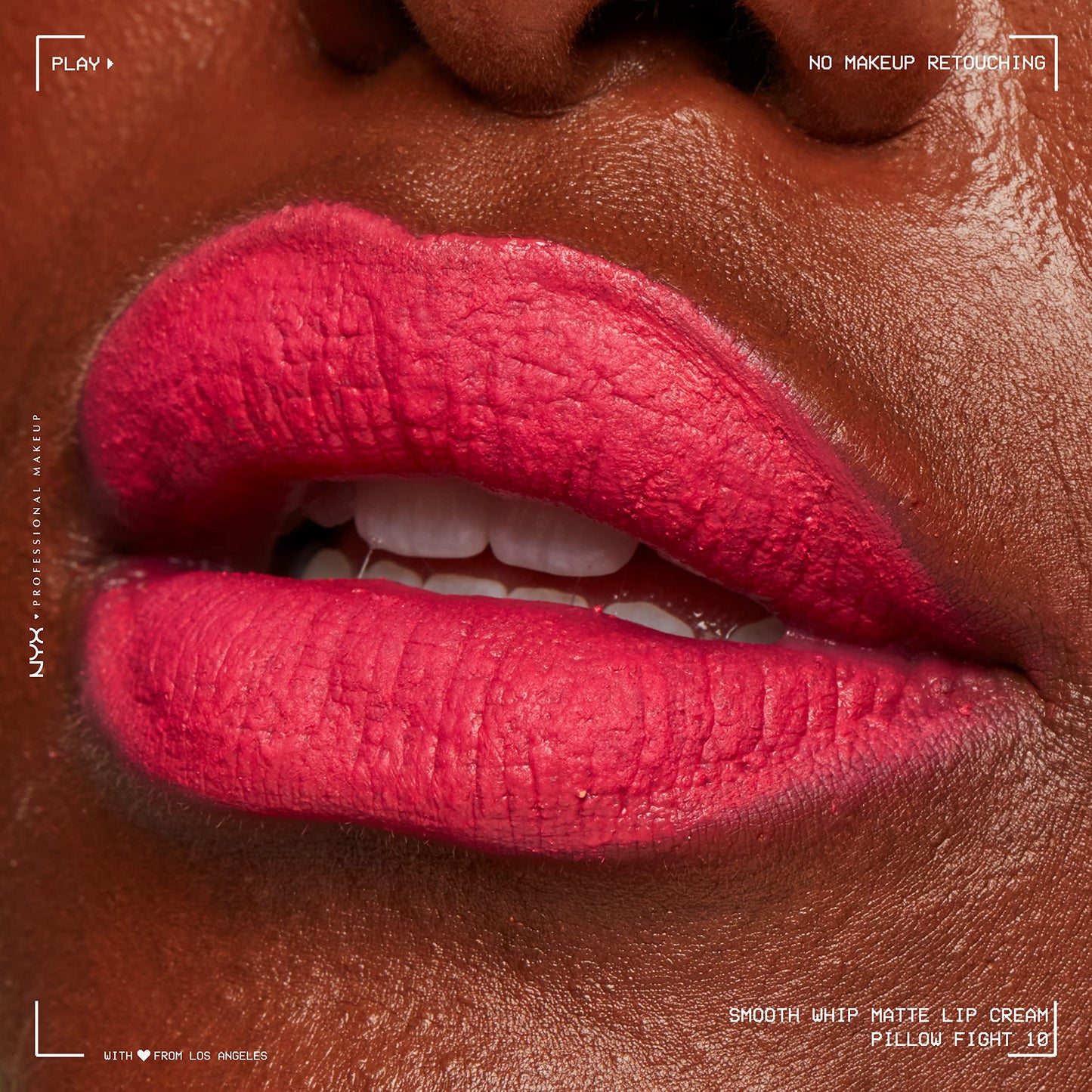 NYX PROFESSIONAL MAKEUP Smooth Whip Matte Lip Cream, Long Lasting, Moisturizing, Vegan Liquid Lipstick - Pillow Fight (Hot Fuschia) Beauty & Personal Care NYX PROFESSIONAL MAKEUP
