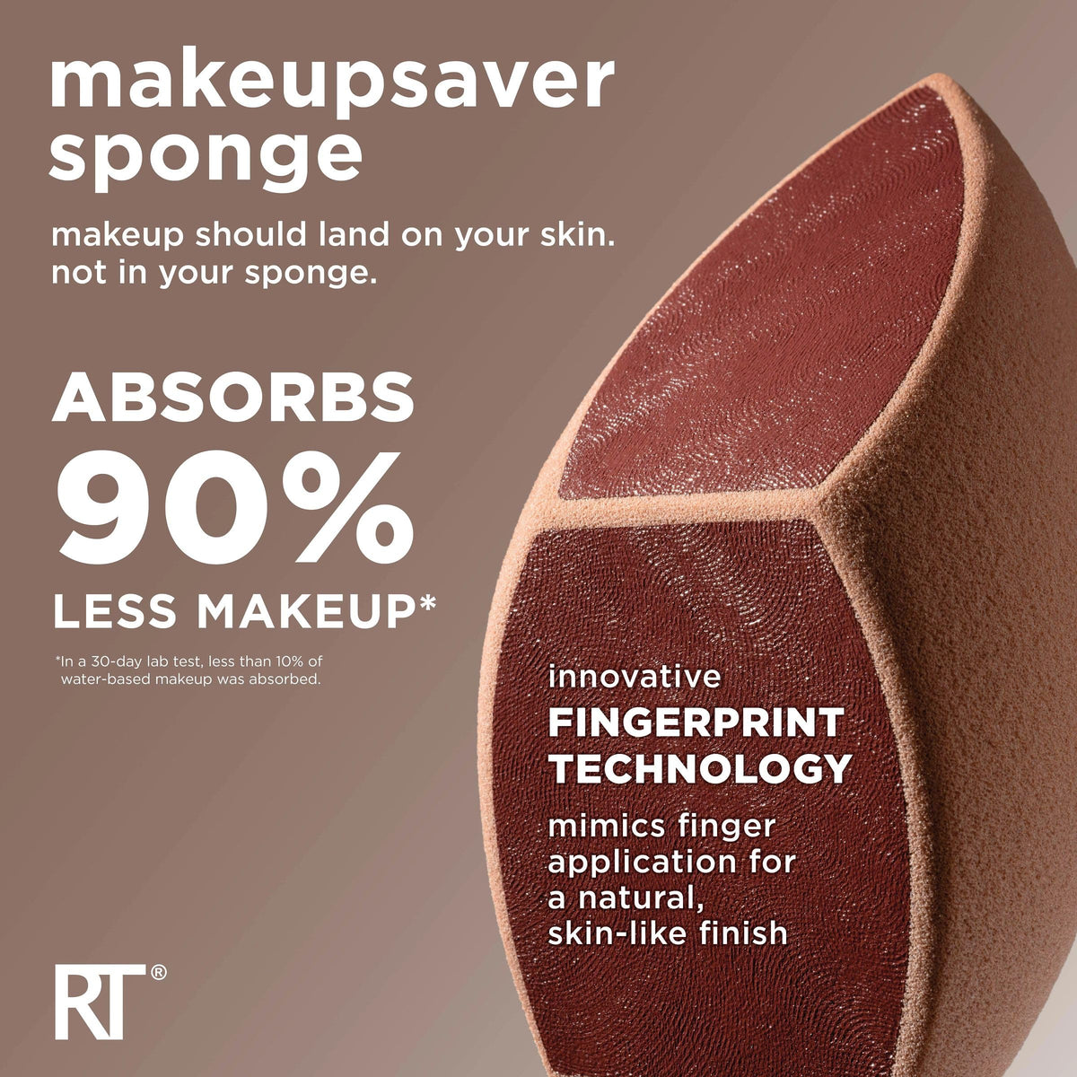 Real Techniques Makeupsaver Blending Sponge + Makeup Brushes Trio