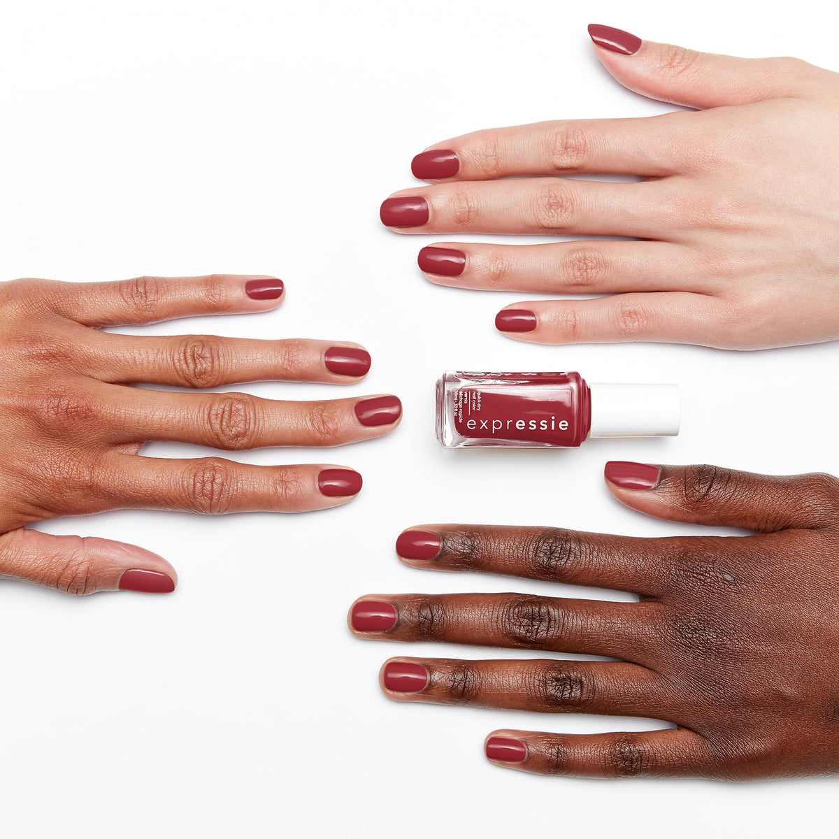 Essie expressie, Quick-Dry Nail Polish, 8-Free Vegan, Wine Red, Notifications On, 0.33 fl oz Beauty & Personal Care essie